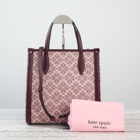 NWT Kate Spade Spade Flower Coated Canvas Infinite Medium North South Tote - Picture 3 of 12